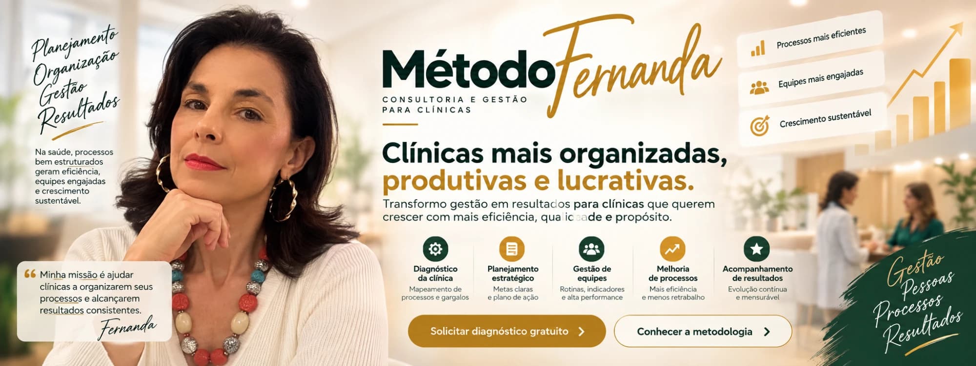 Método Fernanda — consultoria e gestão para clínicas, com Consultoria Fernanda
